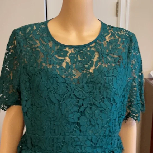 ASOS green lace maternity dress - Picture 10 of 16